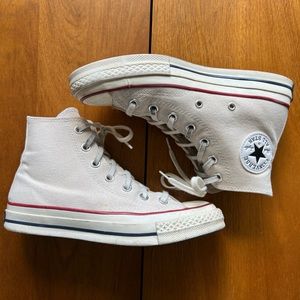 Chuck 70 Hi Sneaker in Parchment, Garnet, & Egret
Converse